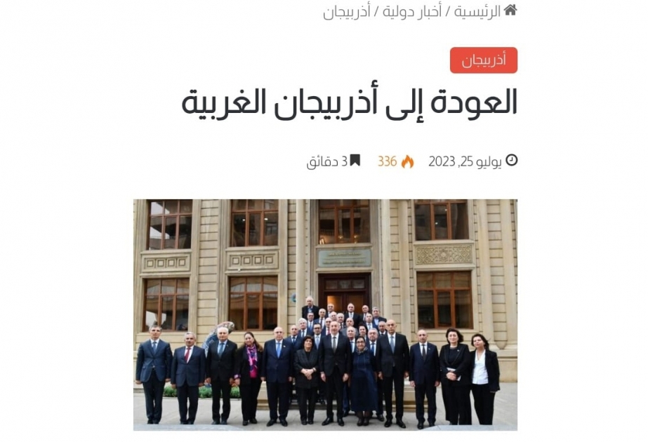Küveyt mediasında Qərbi Azərbaycan həqiqətlərindən bəhs olunub