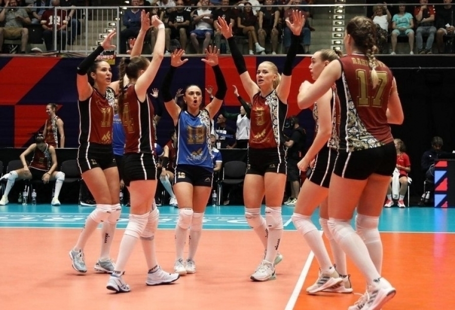 Aserbaidschanische Frauen-Volleyballmannschaft besiegt Griechenland beim CEV Euro Volley 2023 mit 3:2