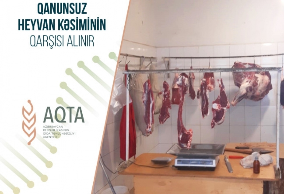 Bakıdakı üç heyvan kəsimi və ət satışı məntəqəsində nöqsanlar aşkarlanıb