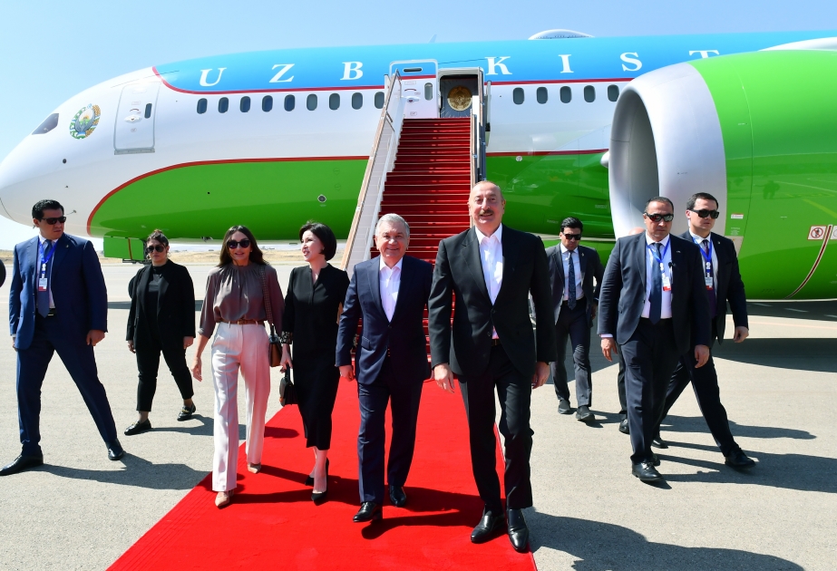 Azərbaycanda dövlət səfərində olan Özbəkistan Prezidenti Şavkat Mirziyoyev Füzuli rayonuna gəlib VİDEO