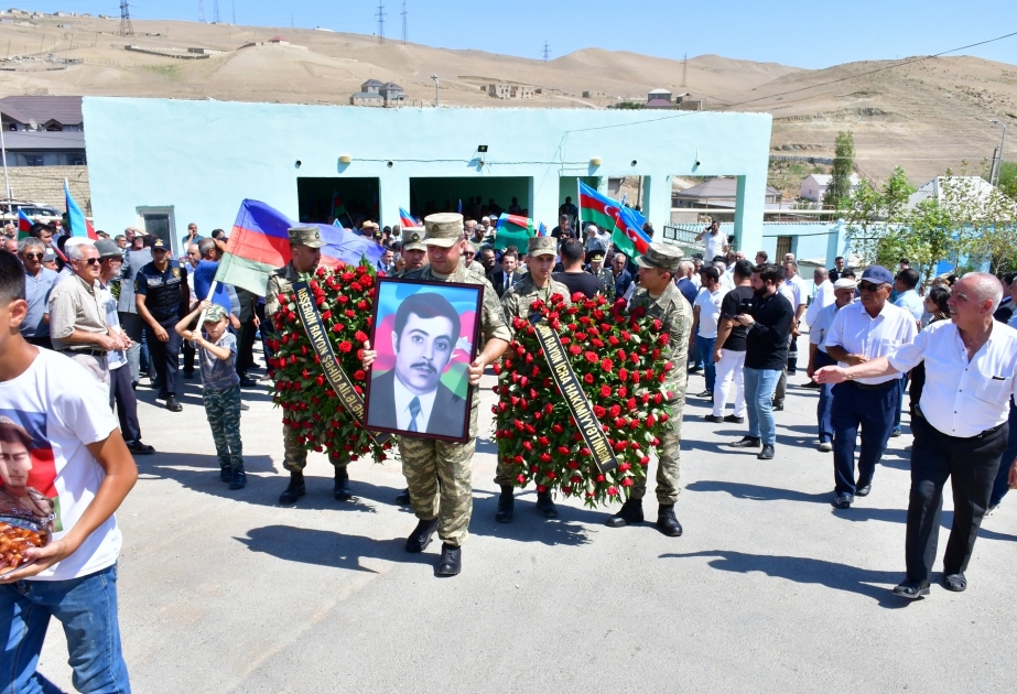 Birinci Qarabağ müharibəsi şəhidi Gülverdi Hüseynovun nəşi Qobu qəsəbəsində dəfn olunub