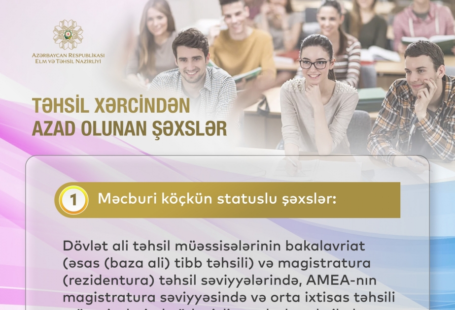 Hansı tələbələr təhsil xərcindən azad olunur