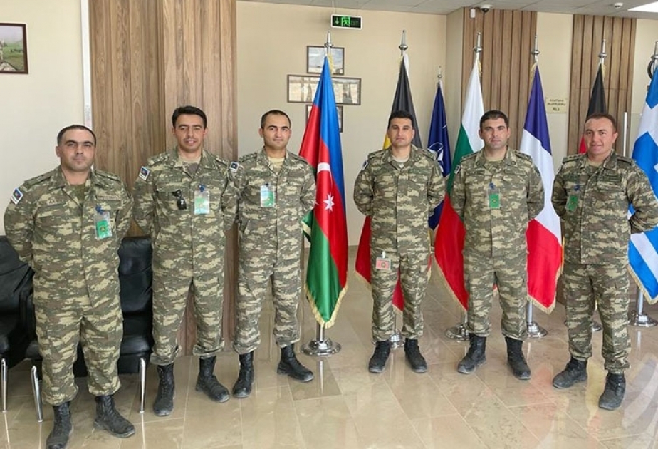 Азербайджанские военнослужащие принимают участие в международных учениях