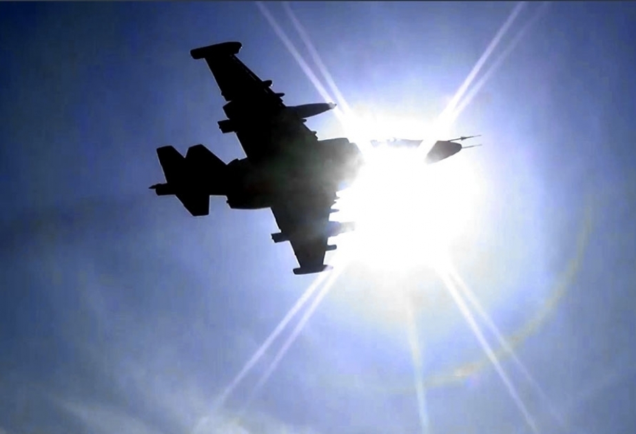 Azerbaijan Air Force carry out training flights