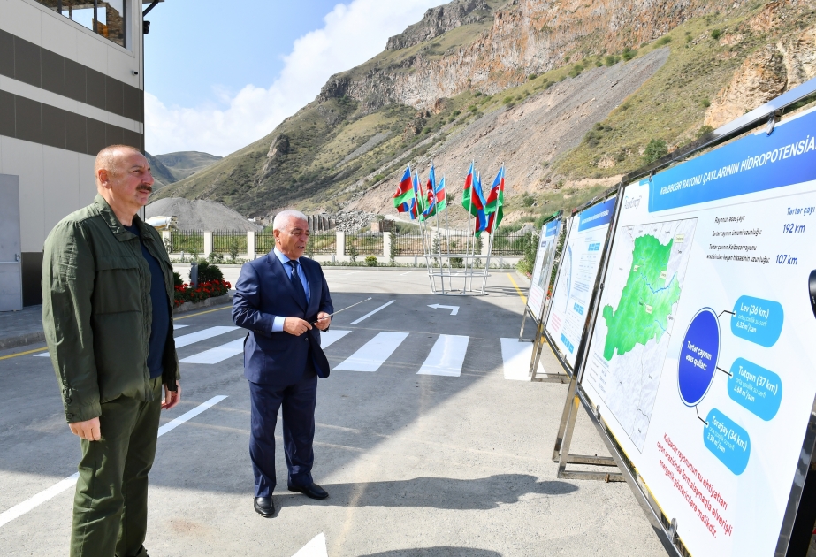 Inauguration des petites centrales hydroélectriques dans la région de Kelbédjer  VIDEO