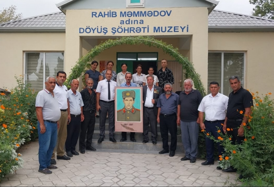 Cəsur əsgər Rahib Məmmədovun xatirəsi anılıb