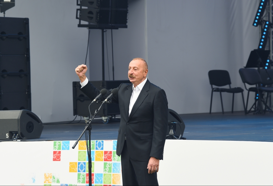 Prezident İlham Əliyev: Bütün dünyaya sübut etmişik ki, heç kim bizim iradəmizə təsir edə bilməz