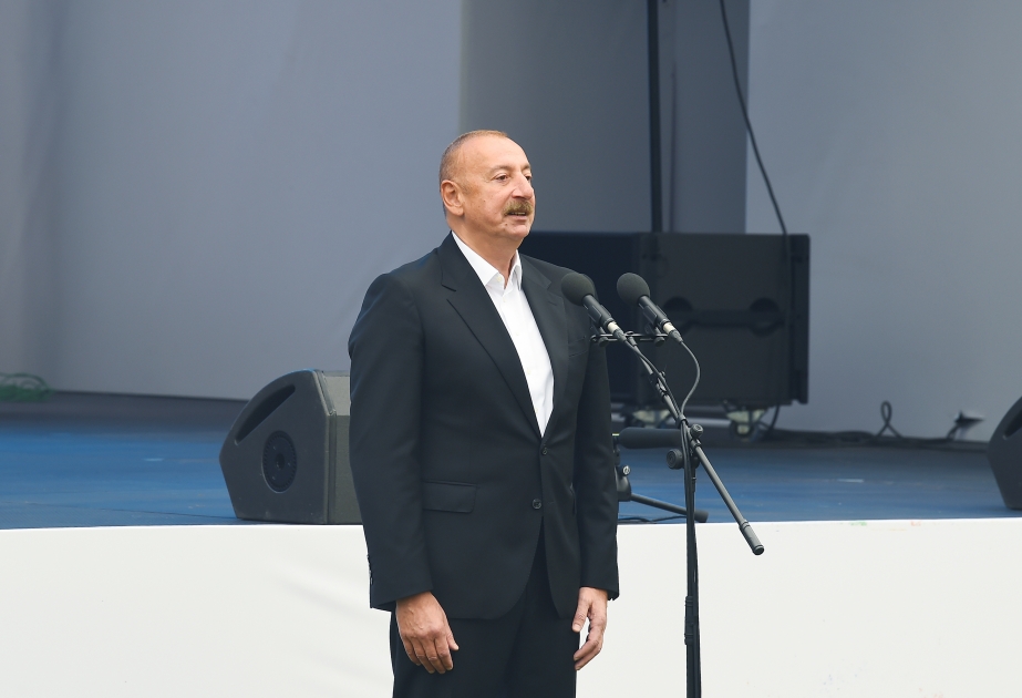 Prezident: 23 aprel bizim ərazi bütövlüyümüzün tam bərpası deməkdir VİDEO