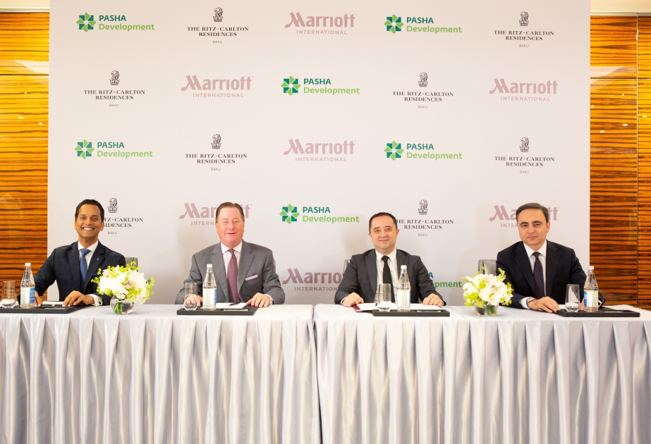®  “Marriott International” ilə “PASHA Development” arasında “The Ritz-Carlton Residences Baku” kompleksinin açılışı ilə əlaqədar müqavilə imzalandı