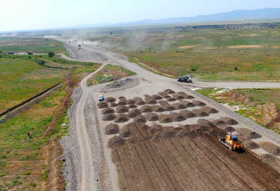 La construction de l’autoroute Aghdam-Fuzouli bat son plein
