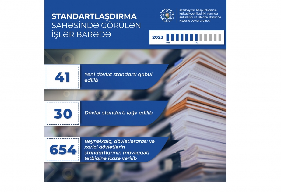 Yeddi ayda 41 yeni dövlət standartı qəbul edilib