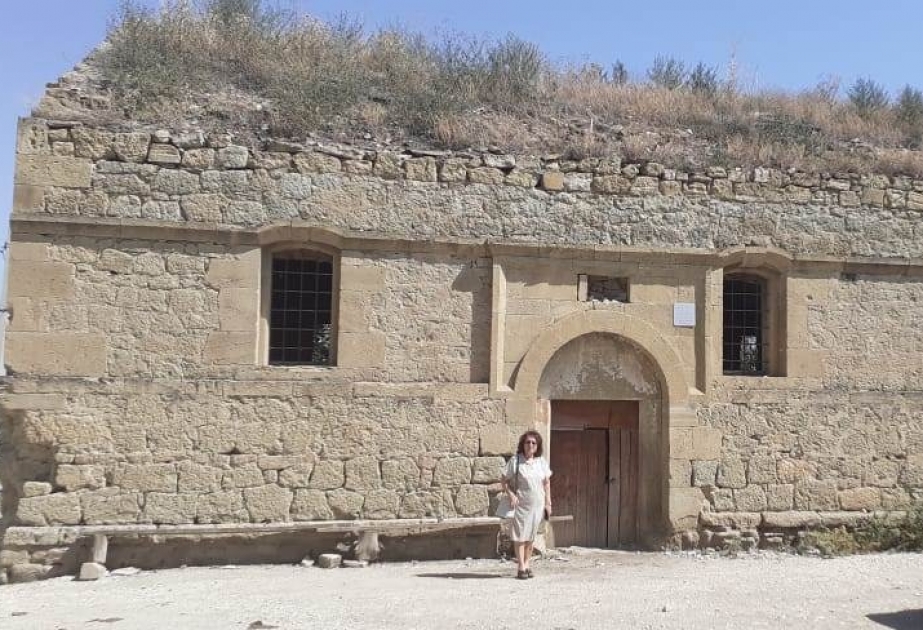 Goranboyun Meşəli kəndində yerləşən alban məbədi tədqiq edilib