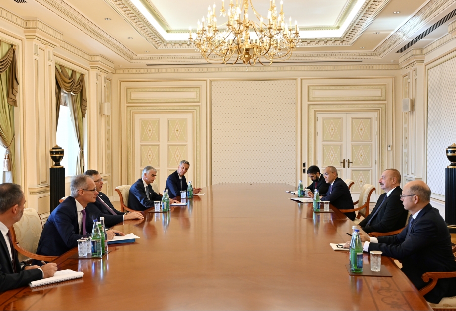Presidente Ilham Aliyev recibe al Director Ejecutivo de Total Energies