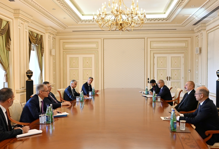 阿塞拜疆总统接见道达尔能源公司首席执行官