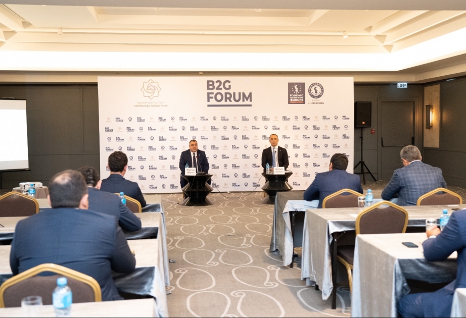 Sahibkarlığın İnkişafı Fondunun sədri “Caspian Energy Club”ın təşkil etdiyi B2G forumunda iştirak edib