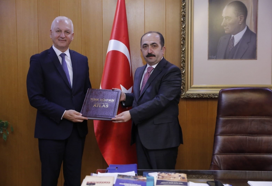 Akademik Şahin Mustafayev Türkiyə Tarix Qurumunun prezidenti ilə görüşüb