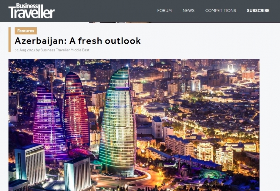 Business Traveller publishes article highlighting Azerbaijan`s tourism potential
