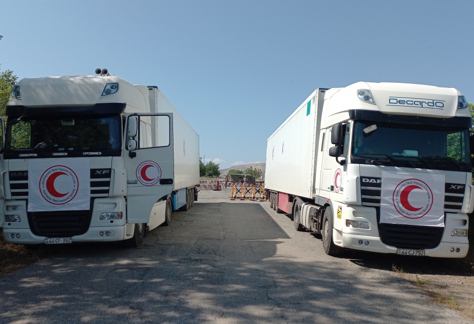Продовольственный груз, отправленный Азербайджанским обществом Красного Полумесяца, уже пять дней ожидает на дороге Агдам–Ханкенди ВИДЕО