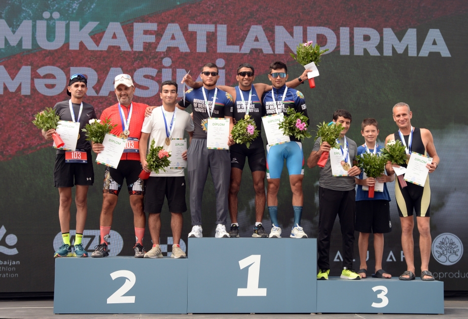 Triatlon üzrə Azərbaycan çempionatının mükafatlandırma mərasimi keçirilib  FOTO VİDEO
