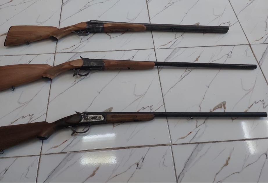 Astarada 3 nəfərdə sənədləri olmayan ov tüfəngləri aşkarlanıb