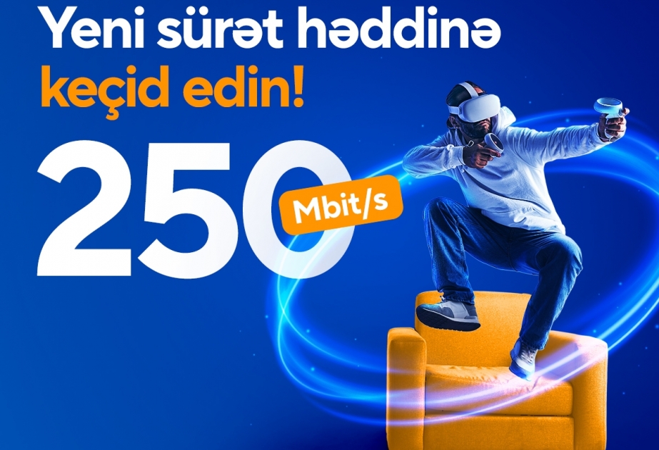 “Baktelecom” ölkədə ilk dəfə 250 Mbit/s sürətində internet tarifini təqdim edir