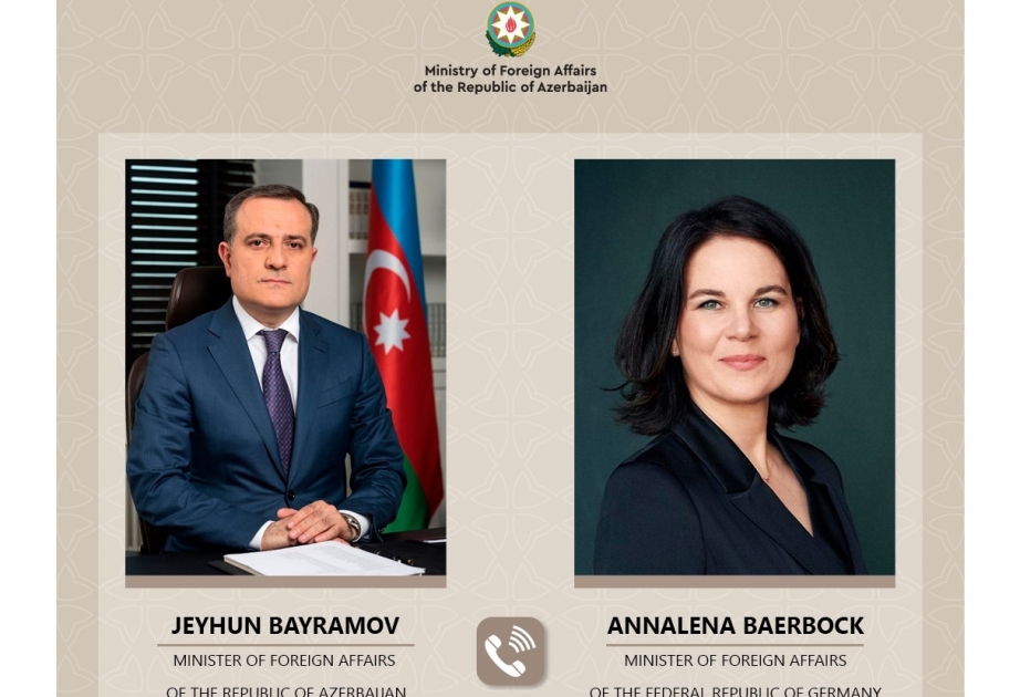 Aserbaidschans Außenminister informiert deutsche Außenministerin Annalena Baerbock über aktuelle Lage in der Region
