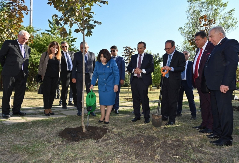 Azerbaijani MPs participate in tree planting campaign dedicated to 100th anniversary of National Leader Heydar Aliyev in Sofia