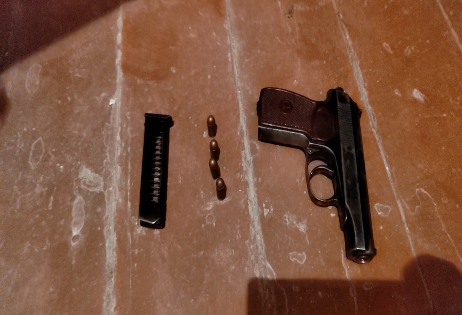 Maştağa sakinində “Makarov” markalı tapança aşkarlanıb VİDEO