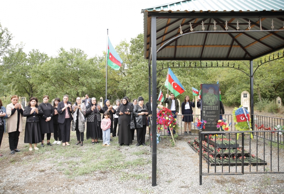 Xaçmazda şəhid Elnur Rüstəmovun xatirəsi anılıb