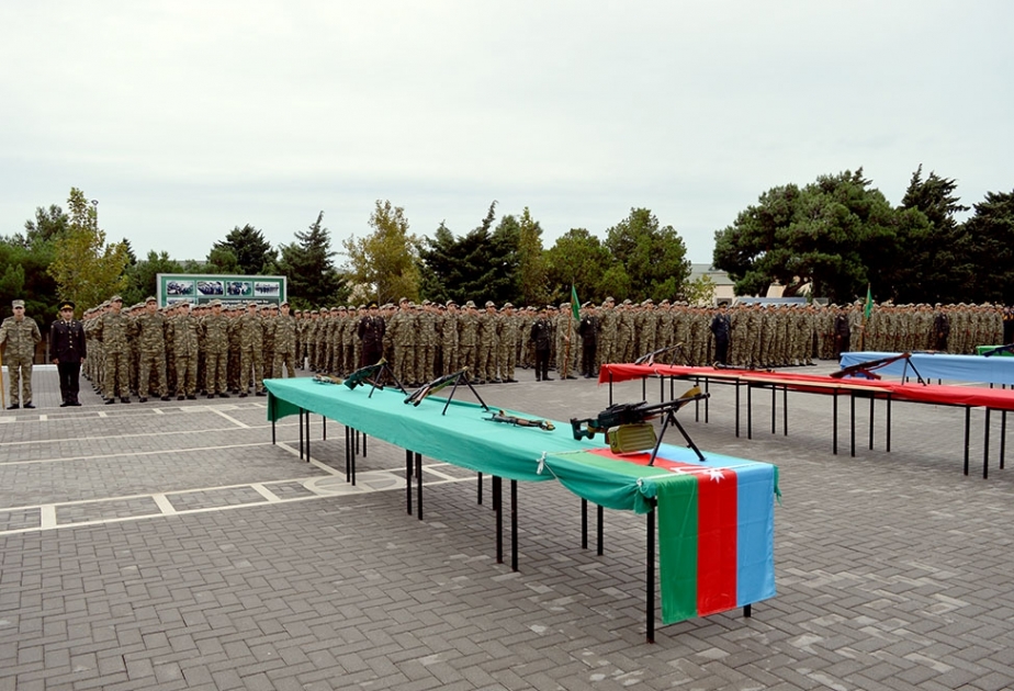 Hərbi liseydə andiçmə mərasimi keçirilib