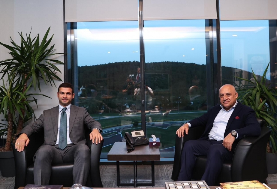 Orxan Məmmədov Türkiyə Futbol Federasiyasının prezidenti ilə görüşüb
