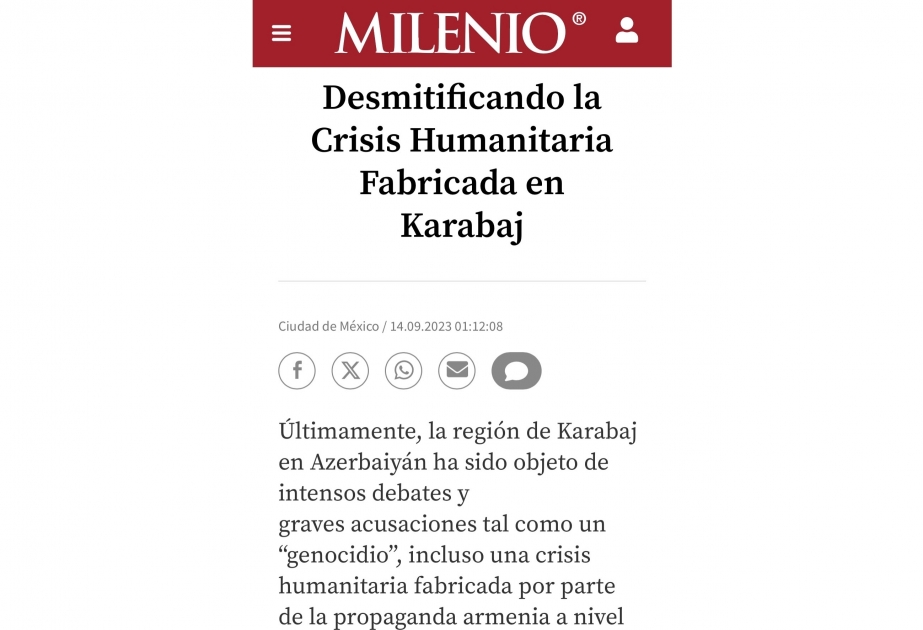 La campaña de desprestigio contra Azerbaiyán quedó al descubierto en la prensa mexicana