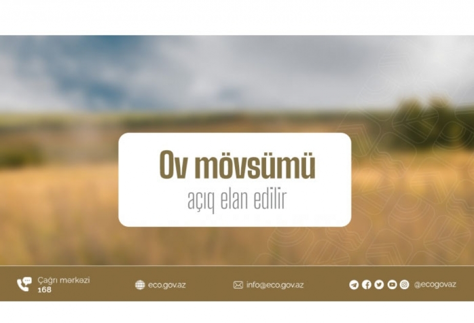 Bu gündən ov mövsümü açıq elan edilib