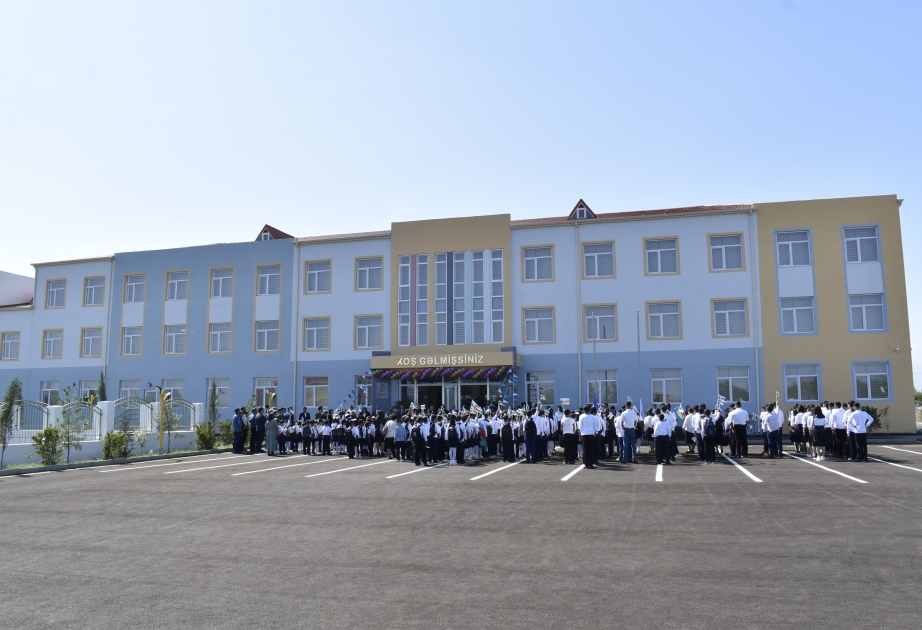 Tərtərin Azadqaraqoyunlu kəndində Heydər Əliyev Fondu tərəfindən inşa edilən məktəb binası istifadəyə verilib  FOTO