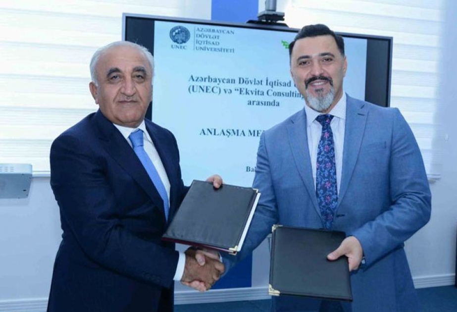 UNEC ilə “Ekvita Consulting” arasında əməkdaşlıq memorandumu imzalanıb