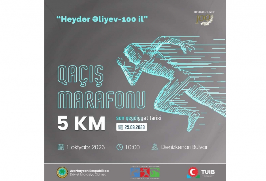 “Heydər Əliyev-100 il” qaçış marafonu keçiriləcək