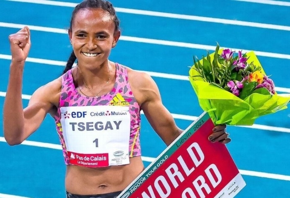 Ethiopian runner Gudaf Tsegay sets women's 5000-meter world record