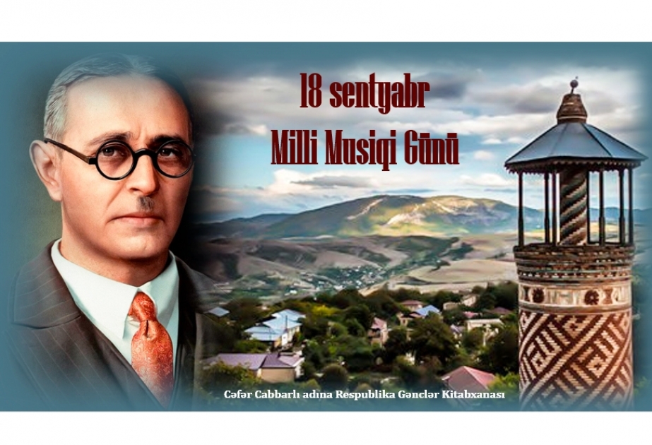 Gənclər Kitabxanasında Milli Musiqi Günü ilə əlaqədar silsilə materiallar hazırlanıb