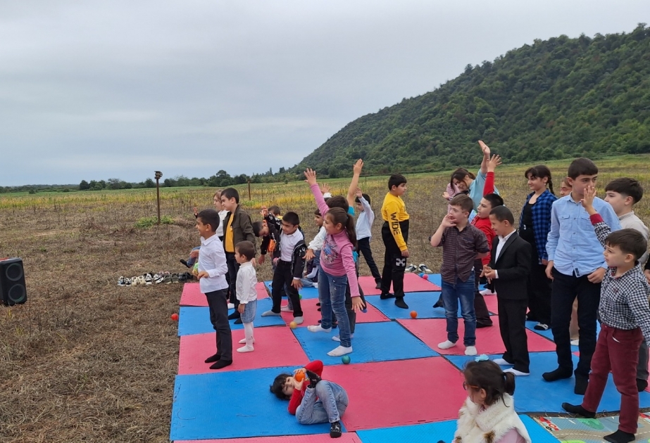 Günərzi qayğı mərkəzinə cəlb edilən uşaqlar üçün əyləncəli oyunlar və gəzinti təşkil edilib