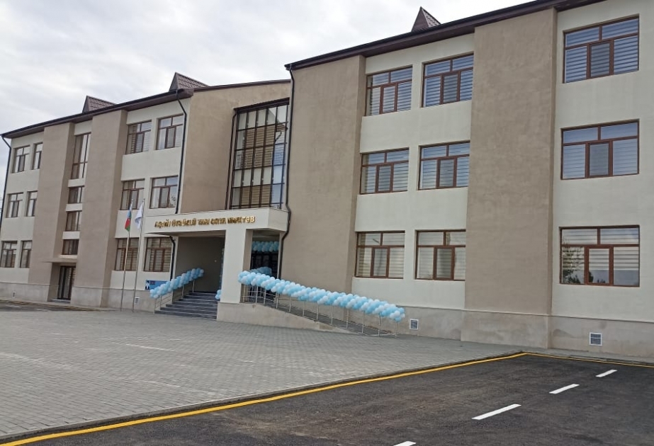 Tovuzun Aşağı Öysüzlü kəndində yeni məktəb binası inşa olunub  FOTO