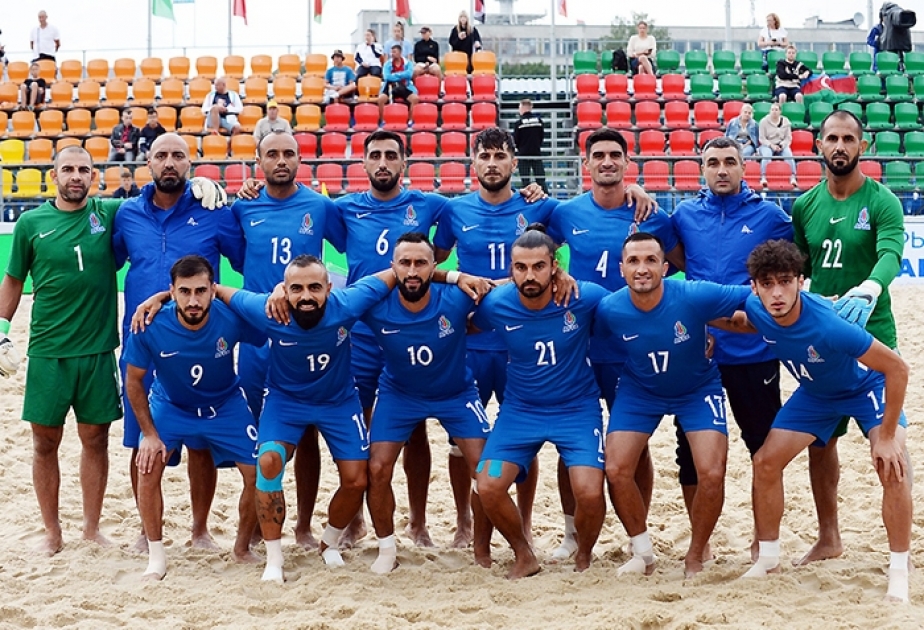 Avropa Superfinalı: Çimərlik futbolu üzrə Azərbaycan millisi ilk oyunda qələbə qazanıb