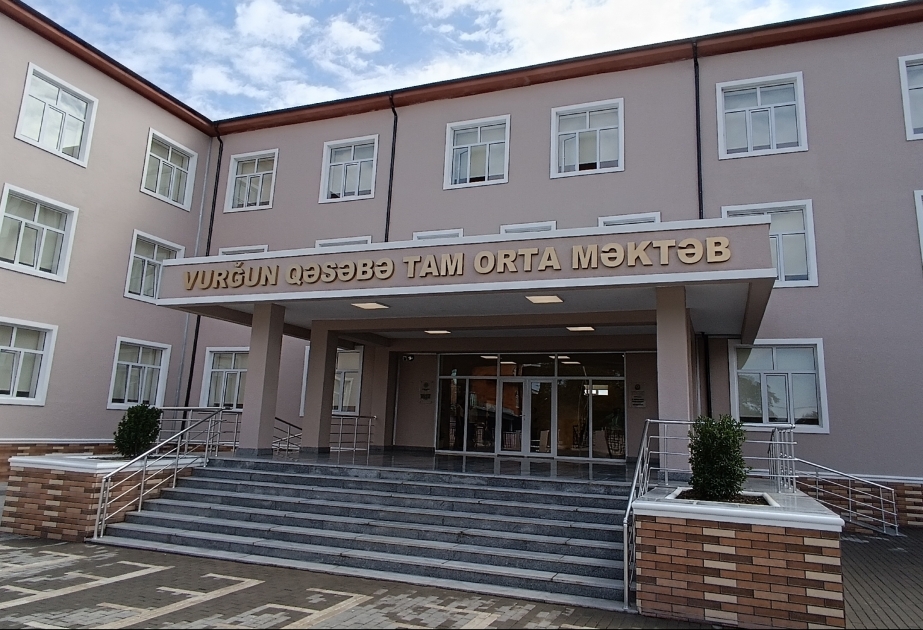 Ağstafada Vurğun qəsəbəsində yeni məktəb binası istifadəyə verilib