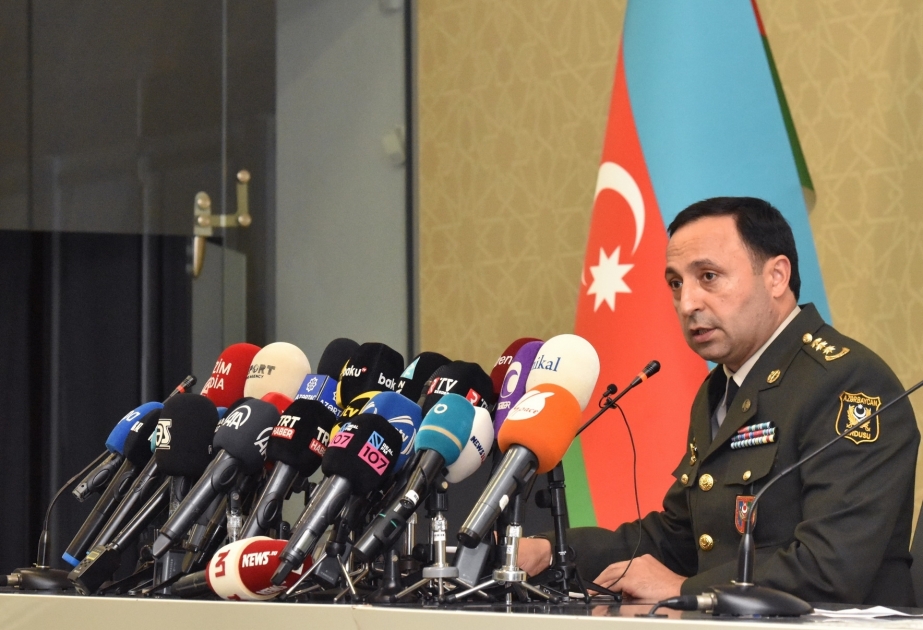 Министерство обороны провело очередной брифинг в связи с проводимыми в Карабахе антитеррористическими мероприятиями