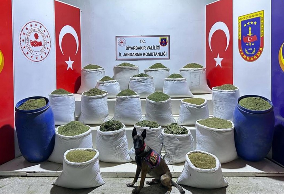 Diyarbəkirdə narkotiklərə qarşı irimiqyaslı əməliyyat keçirilib, 2 tondan çox narkotik maddə götürülüb