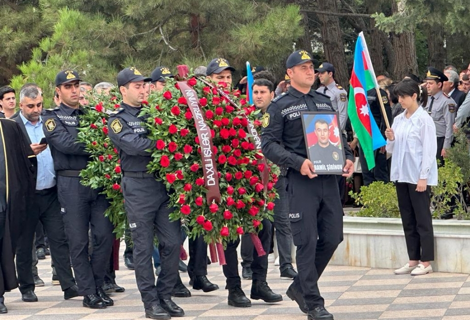 Terror aktı nəticəsində həlak olan polis əməkdaşları Sumqayıtın Şəhidlər xiyabanında dəfn olunublar -  YENİLƏNİB-2