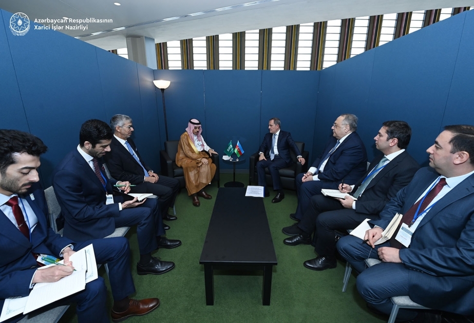 Azerbaijani FM meets with his Saudi counterpart