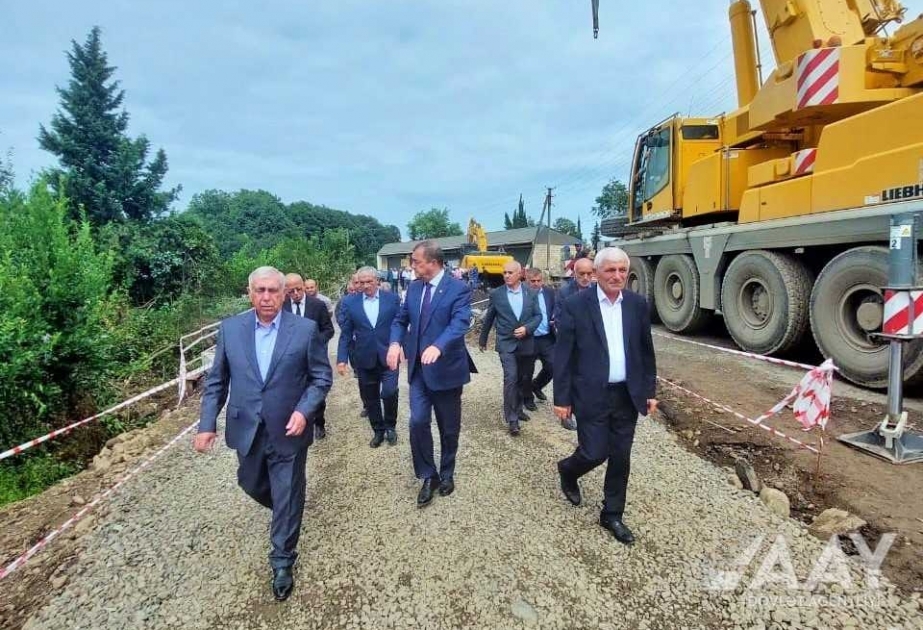 Astarada sel sularının zərər vurduğu yol və körpülərə baxış keçirilib