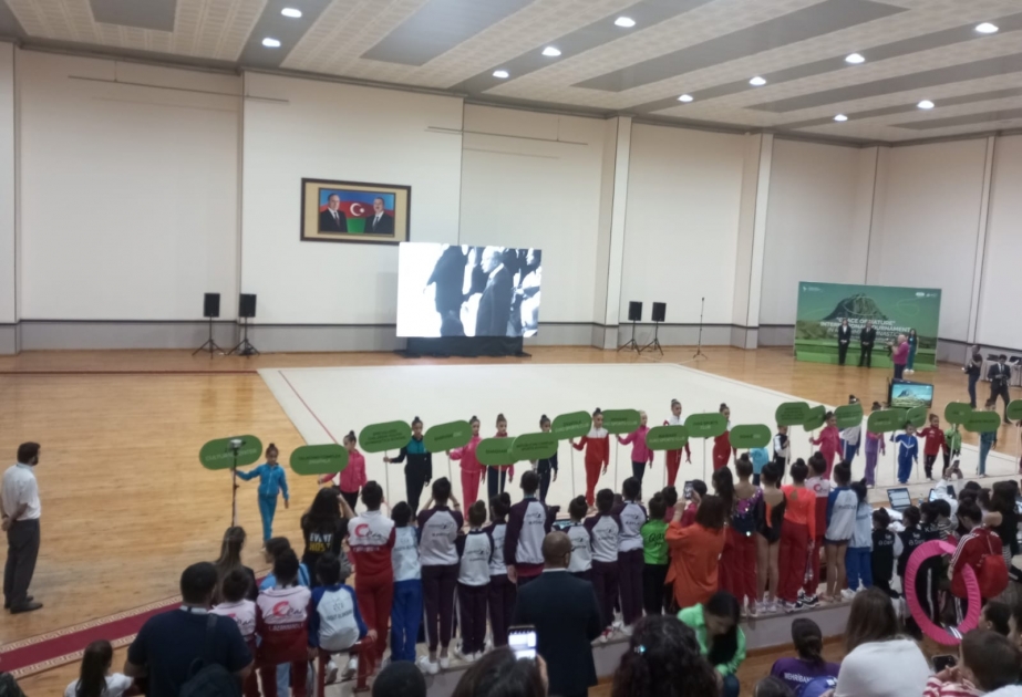 Naxçıvanda bədii gimnastika üzrə beynəlxalq turnirin açılış mərasimi keçirilib