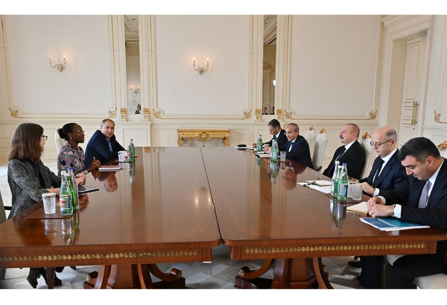 الرئيس إلهام علييف يلتقي المديرة الإقليمية للبنك الدولي في جنوب القوقاز