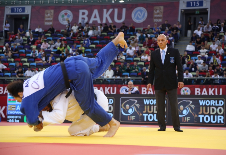 Two Azerbaijani judokas into semifinal of Baku Grand Slam 2023